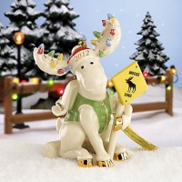 Lenox 2012 Merry Moose Crossing Annual Ornament Lenox 2012 Merry Moose Crossing Annual Ornament