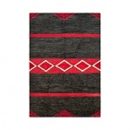 A luxurious adaptation of the Navajo rugs in Mr. Lauren's personal collection, this Ralph Lauren rug combines two ancient knotting techniques--the Soumak flat loop weave and Peshawar pile weave--in one design for rare and varied sheen. Vegetable dyes were used to enhance the naturally rustic appearance of the fibers.