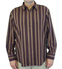 Tommy Bahama Straight Away Stripe Long Sleeve Italian Plum TB33797-239 Tommy Bahama Straight Away Stripe Long Sleeve Italian Plum TB33797-239