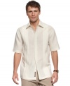 A casual staple, this shirt from Cubavera evokes the timeless style of breezy beach attire. (Clearance)