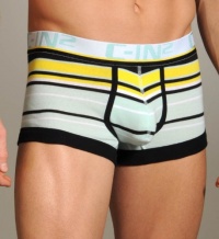 C-in2 Men's Pop Stripes 2 Lo No Show Army Trunk C-in2 Men's Pop Stripes 2 Lo No Show Army Trunk