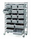 Seville Classics SHE16510 Commercial 7-Shelf Bin Rack System