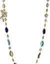 Carolee LUX Rock On Gold-Tone Multi Color Single Strand Necklace