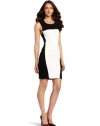 BCBGMAXAZRIA Women's Lia Sheath Dress With Cross Back, Off-White, 6