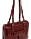 Siamod 35256 Molinelli Italian Leather Ladies Laptop Tote (Cherry Red)