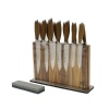 Schmidt Brothers Cutlery, SBODB15, Bonded Teak 15 Piece Full Knife Set