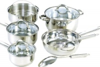 Cook N Home 10 Piece Stainless Steel Cookware Set