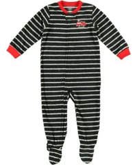 Carter's Toddler Boys Microfleece Mom's Little Hero Boys Zip Up Footed Blanket Sleeper Black (4T)