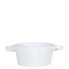 Vietri Lastra White Small Handled Bowl 5 in (Set of 4)