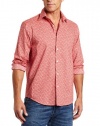 Perry Ellis Men's Long Sleeve Woven Printed Shirt