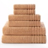 Super Zero Twist 6 piece towel set Chamomile by Cotton Craft - 7 Star Hotel Collection Beyond Luxury Softer than a Cloud - Each set contains 2 Oversized Bath Towels 30x54, 2 Hand Towels 16x30, 2 Wash Cloths 13x13 - Other colors - Vanilla, Basil Green, Tea