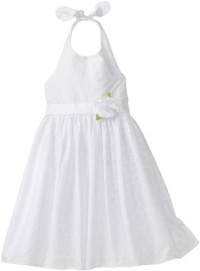 Sweet Heart Rose Girls 7-16 Eyelet Woven Halter Dress, White, 16 Sweet Heart Rose Girls 7-16 Eyelet Woven Halter Dress, White, 16