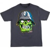 Metal Mulisha Bonehead Youth Boys Short-Sleeve Sportswear T-Shirt/Tee - Charcoal / Medium