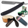 DOVO 504B 5/8 Col Conk Straight Razor with Full Shaving Set