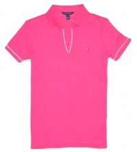 Tommy Hilfiger Women V-Neck Logo Polo T-Shirt Tommy Hilfiger Women V-Neck Logo Polo T-Shirt