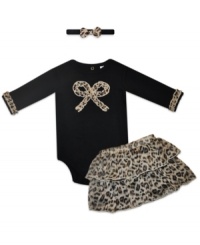 Your precious little girl will look absolutely darling in this 3 piece set by Baby Essentials. Your precious little girl will look absolutely darling in this 3 piece set by Baby Essentials.