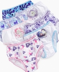 With this convenient 7-pack of Bella Sara underwear she can sport her favorite magical horse every day of the week! With this convenient 7-pack of Bella Sara underwear she can sport her favorite magical horse every day of the week!