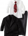 Nautica Dress Up Baby-boys Infant Patterned Tie Jacket Suit Set, Black, 12 Months