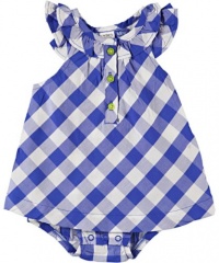 Carter's Girls NB-24M 1-Piece Flutter Sleeve Sunsuit (3M) Carter's Girls NB-24M 1-Piece Flutter Sleeve Sunsuit (3M)