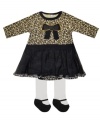 This Baby Essentials tunic tutu skirt and faux shoe-feet tights is simply precious.