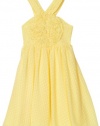 Blush by Us Angels Girls 7-16 Dot Dobby Sundress, Canary, 14
