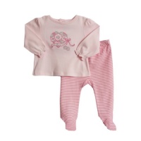 ABSORBA Baby-Girls Newborn Love 2 Piece Footed Pant Set ABSORBA Baby-Girls Newborn Love 2 Piece Footed Pant Set