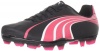 Puma Attencio II I FG JR Soccer Cleat (Little Kid/Big Kid),Black/Fluorescent Pink/White,1 M US Little Kid