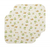 Carter's 3 Count Keep Me Dry Flannel Lap Pads, Lily Pad Frog Carter's 3 Count Keep Me Dry Flannel Lap Pads, Lily Pad Frog