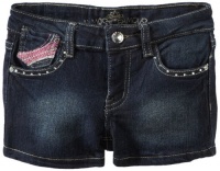 Almost Famous Girls 7-16 Back Pocket Denim Short, Dark Night Wash, 14 Almost Famous Girls 7-16 Back Pocket Denim Short, Dark Night Wash, 14
