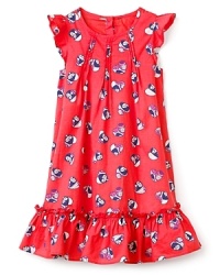 Little Marc Jacobs Girls' Krista Miss Marc Peek-a-Boo Cotton Jacquard Dress - Sizes 2-6 Little Marc Jacobs Girls' Krista Miss Marc Peek-a-Boo Cotton Jacquard Dress - Sizes 2-6
