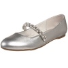 Nina Little Kid/Big Kid Nataly Ballet Flat,Silver Soft Nappa Nappa,13 M US Little Kid