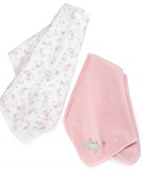 Wrap her in in a sweet, soft blanket from Little Me. Wrap her in in a sweet, soft blanket from Little Me.