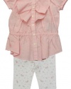 Ralph Lauren Infant Girl's Gingham Tunic & Legging Set (12 Month, Pink Multi)