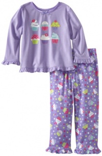 Little Me Baby-Girls Infant Cupcake Pajama, Purple Multi, 18 Months