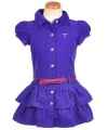 Guess Corduroyal Dress (Sizes 4 - 6X) - purple, 6x