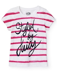 Juicy Couture Girls' Trend Tees - Sizes 2-6 Juicy Couture Girls' Trend Tees - Sizes 2-6
