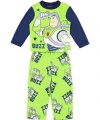 AME Sleepwear Boys Salut Buzz Pajama Set