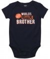 Carters World's Best Little Brother Bodysuit NAVY Newborn