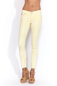 AG Adriano Goldschmied Ankle Legging Jean in Citron Snake AG Adriano Goldschmied Ankle Legging Jean in Citron Snake