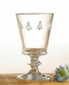 Inspired by an official travel set belonging to Napoleon in which the bee pattern was used, the La Rochere wine glass (shown right) is both a nod to history and a modern classic. Famous for its uniquely clear glass and sturdy construction, La Rochere Napoleonic Bee is ideal for everyday use.