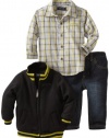 Kenneth Cole Baby-boys Infant Jacket with Shirt and Jean