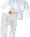 Absorba Baby-Boys Newborn 2-Piece Nautical Footed Pant Set