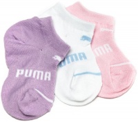 Puma Girls 2-6x 3 Pack Low Rider Socks,Light Pink/Purple/Blue,5-6.5 Puma Girls 2-6x 3 Pack Low Rider Socks,Light Pink/Purple/Blue,5-6.5