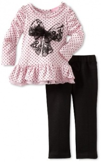 Nannette Baby-Girls Infant 2 Piece Bow Pant Set, Pink, 24 Months Nannette Baby-Girls Infant 2 Piece Bow Pant Set, Pink, 24 Months