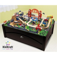KidKraft Metropolis Train Set on Table With Trundle KidKraft Metropolis Train Set on Table With Trundle
