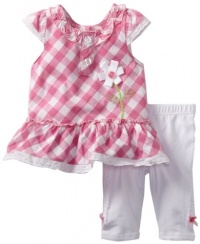 Nannette Baby-girls Infant 2 Piece Plaid Legging Set, Pink, 18 Months Nannette Baby-girls Infant 2 Piece Plaid Legging Set, Pink, 18 Months