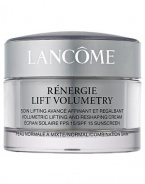 Skin Truth: Skin cells need to communicate with each other constantly. This communication is key in helping maintain the support structure that keeps skin looking youthful. Lancome innovation: New from Lancôme, Rénergie Lift Volumetry features the unique GF-Volumetry™ complex, shown to help support cellular communication.
