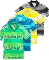 Keep it fresh. This cool update to a classic polo shirt can only be from Ecko Unltd. Keep it fresh. This cool update to a classic polo shirt can only be from Ecko Unltd.