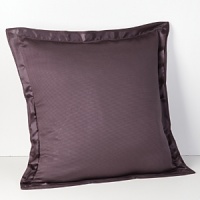 Soft and seductive ottoman striped sham trimmed with a 1.25 silk flange.