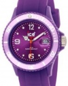 Ice-Watch Unisex SI.PE.U.S.09 Sili Collection Purple Plastic and Silicone Watch